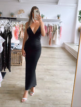 Load image into Gallery viewer, Ayla maxi gown black
